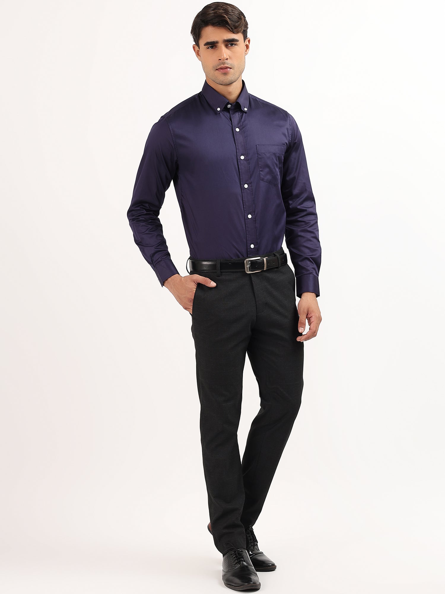 Dark Blue Oxford Shirt