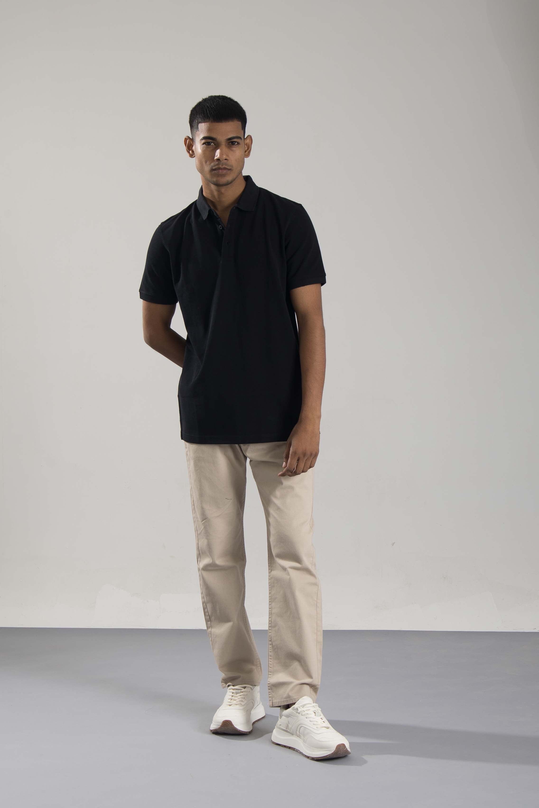 Plain Black Polo