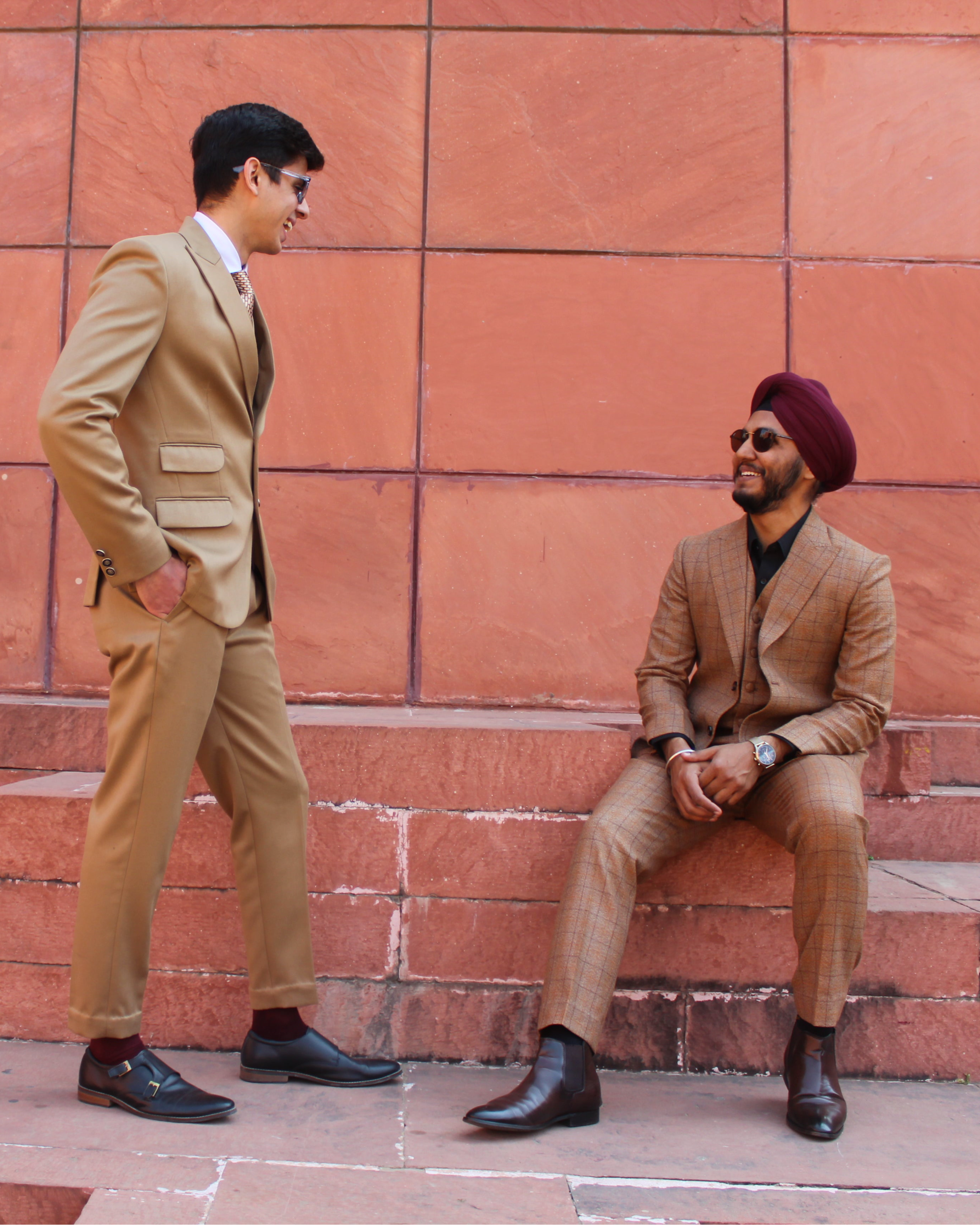 Beige Formal Trouser