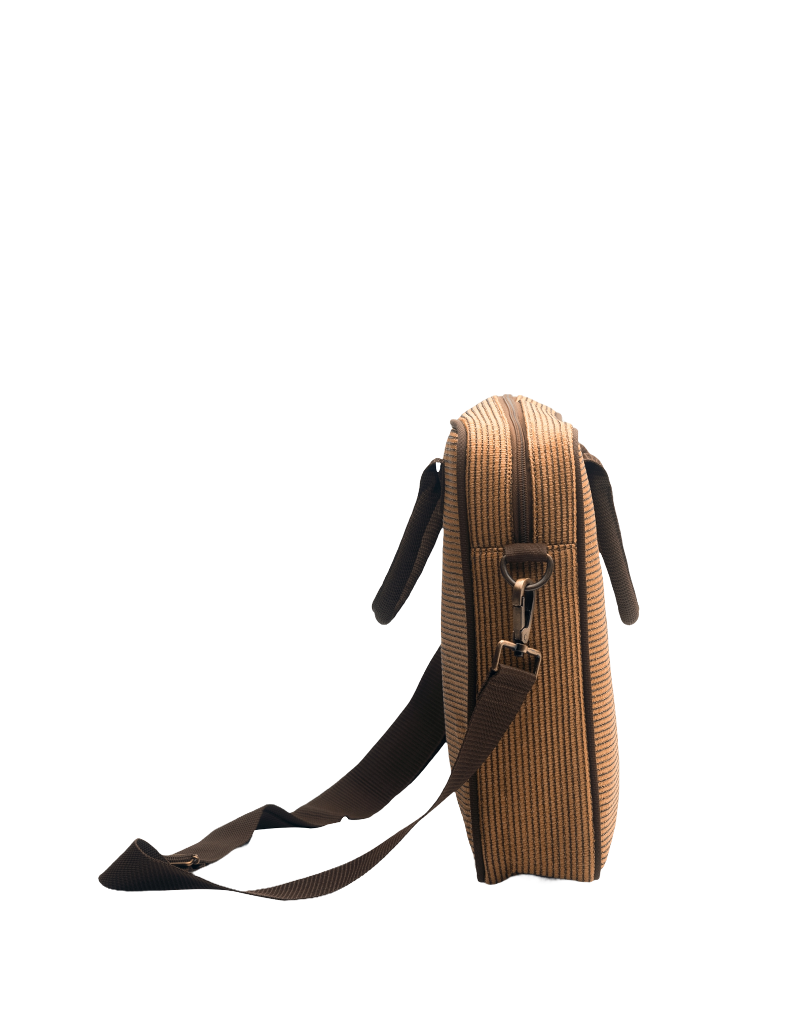 Messenger Bag Front Pocket (Str,br)