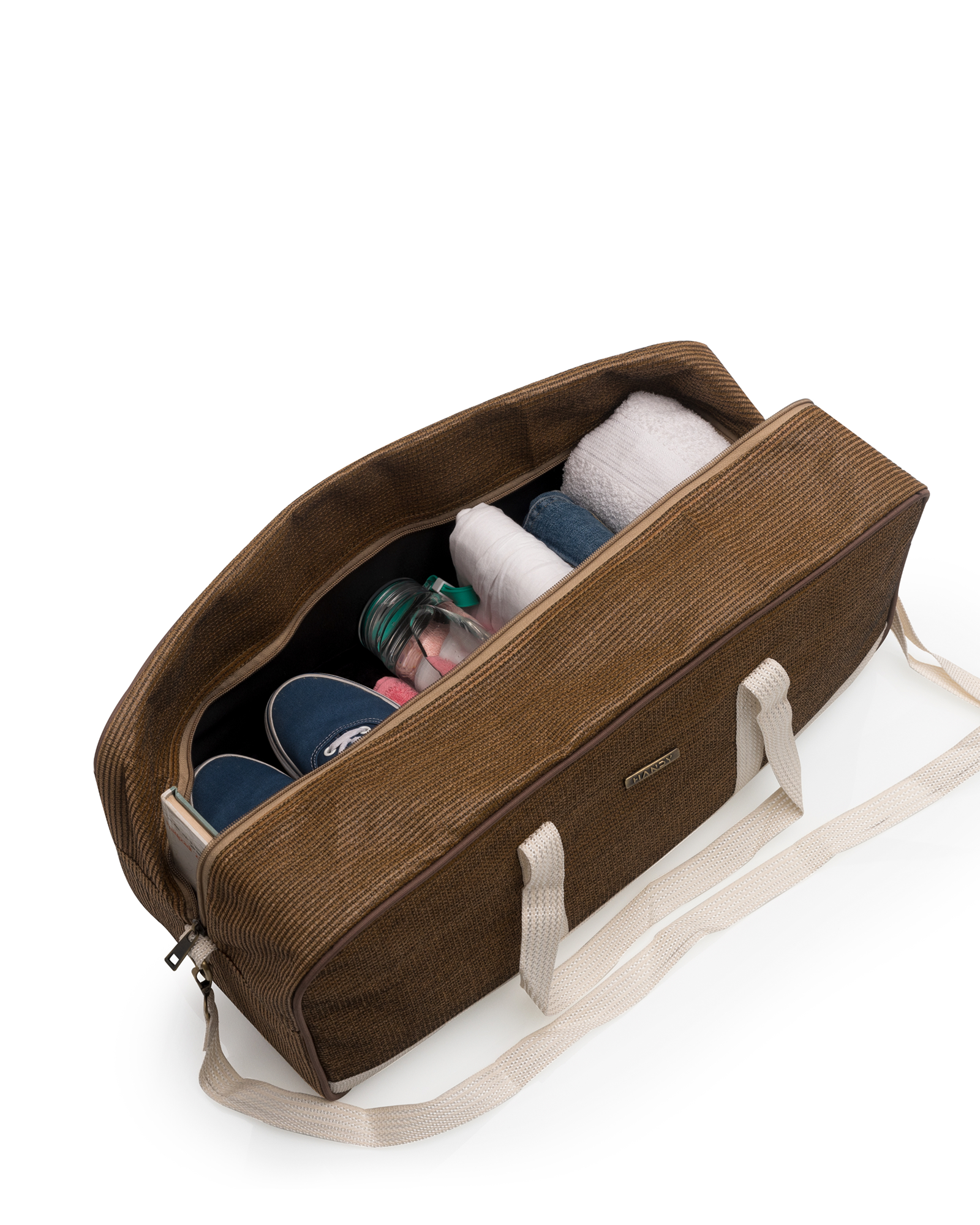 Structured Duffle Bag (ye + br)