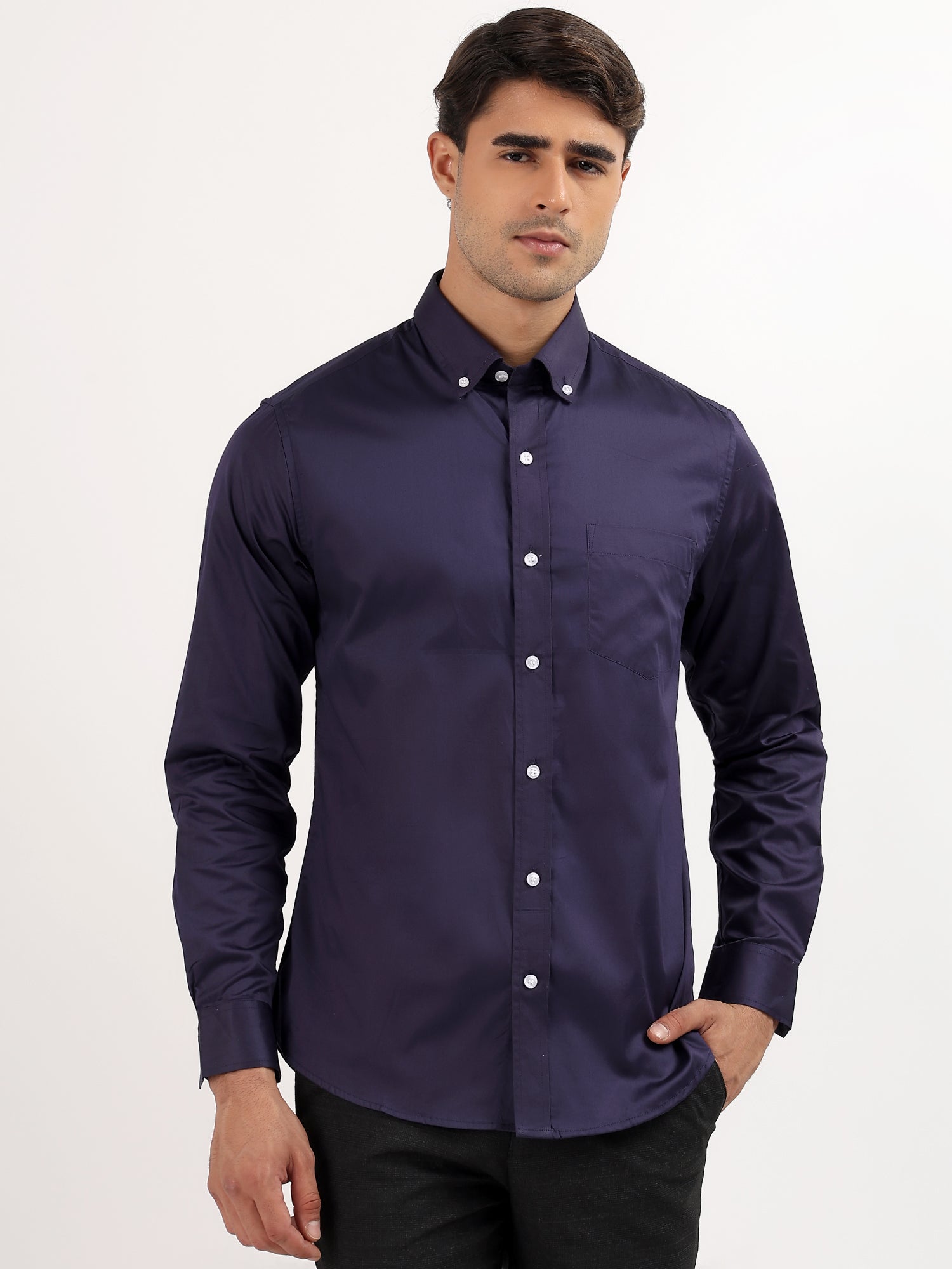 Dark Blue Oxford Shirt