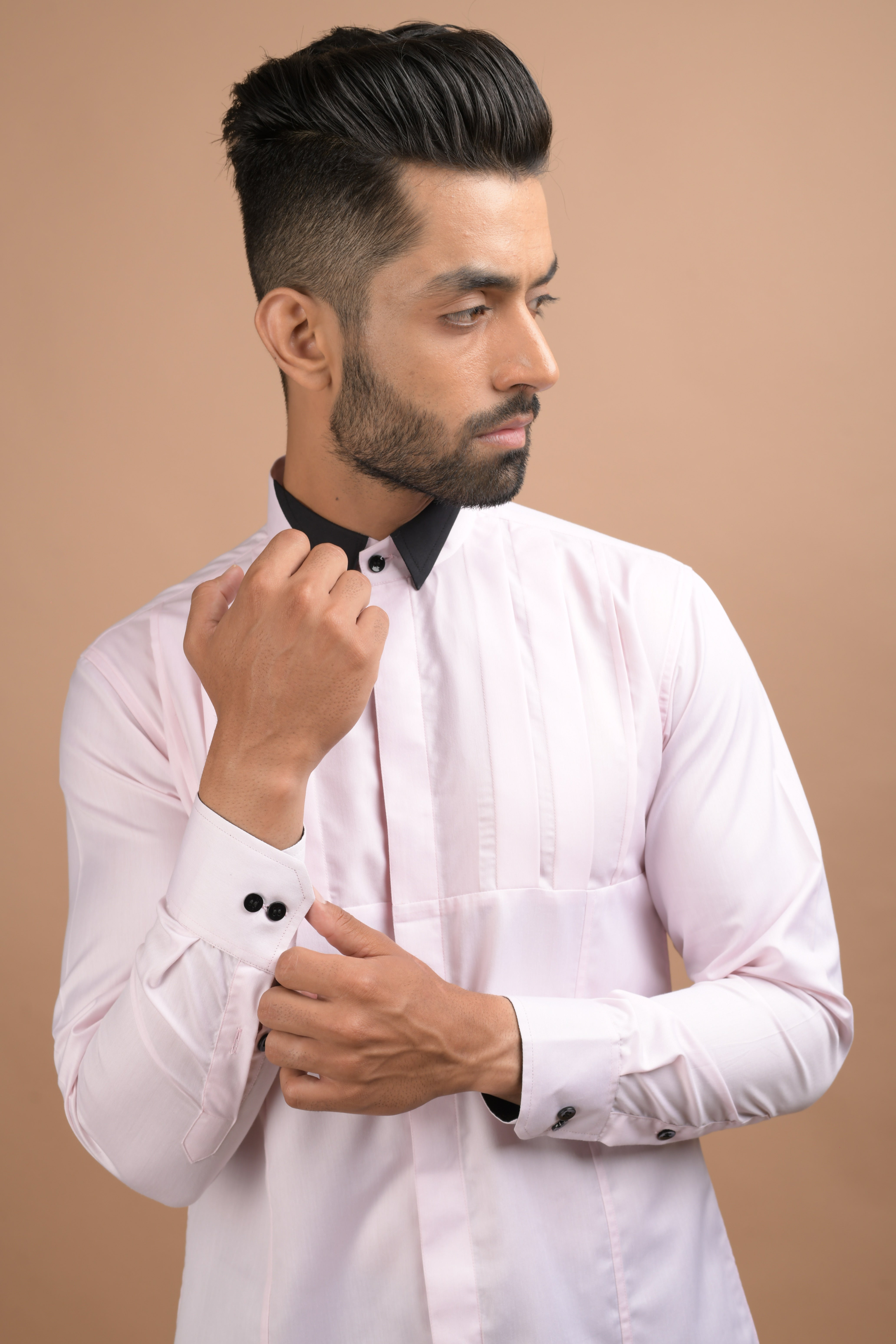 Pink tuxedo shirt
