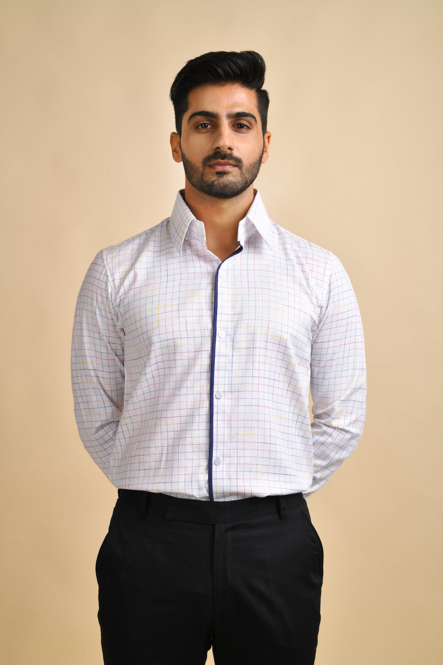 White Checkered Shirt