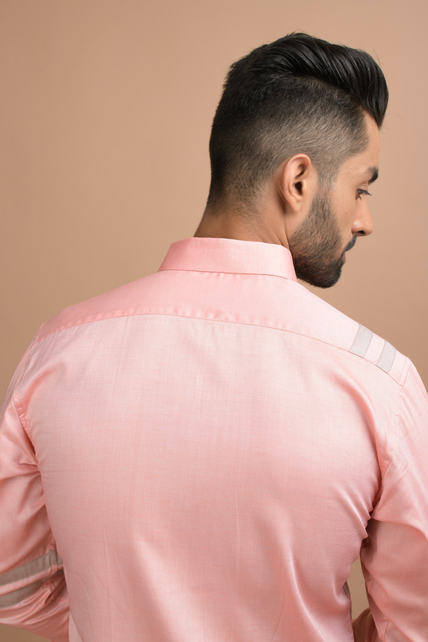 Banded Pink Shirt