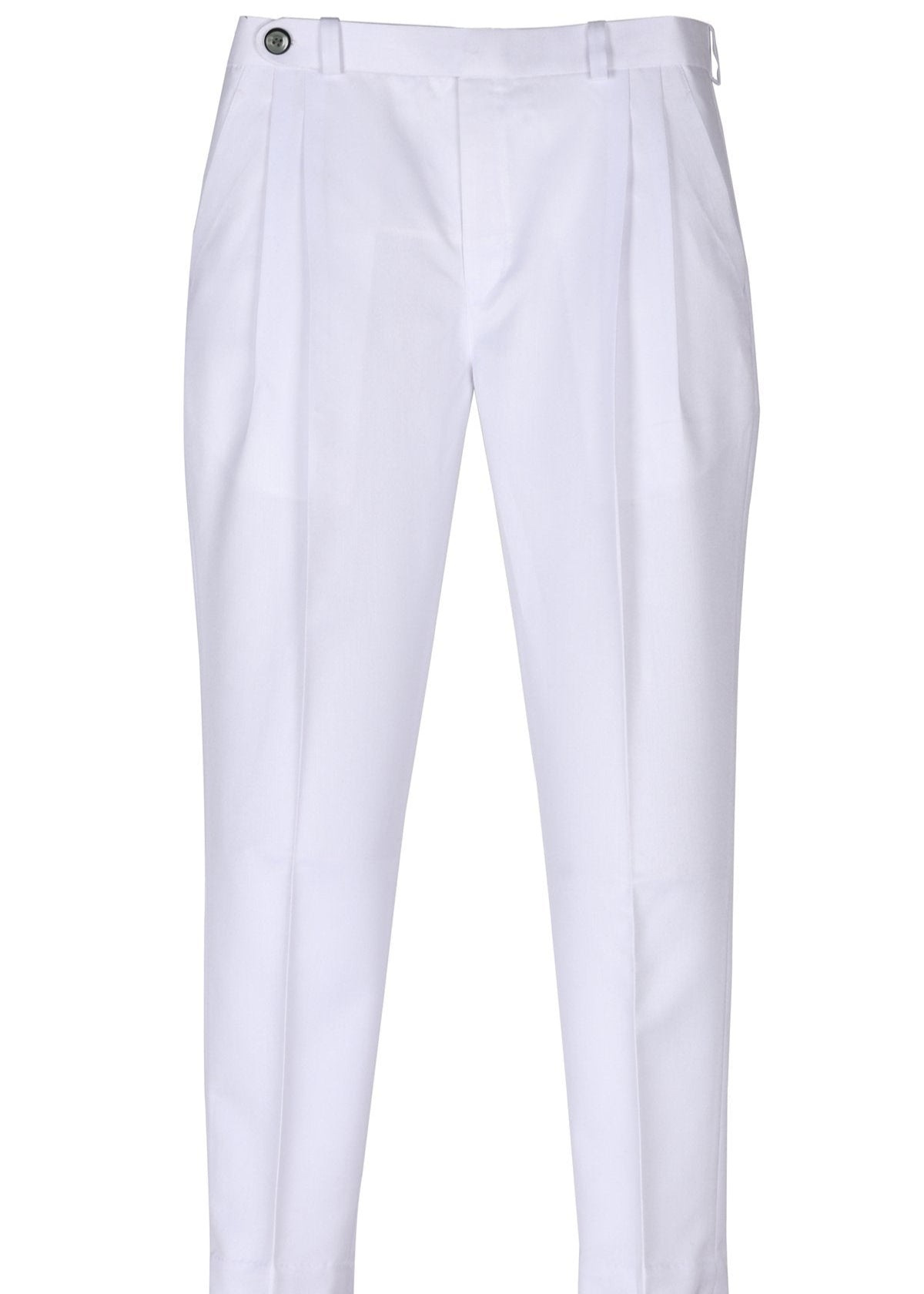 Pleated Cotton Trousers