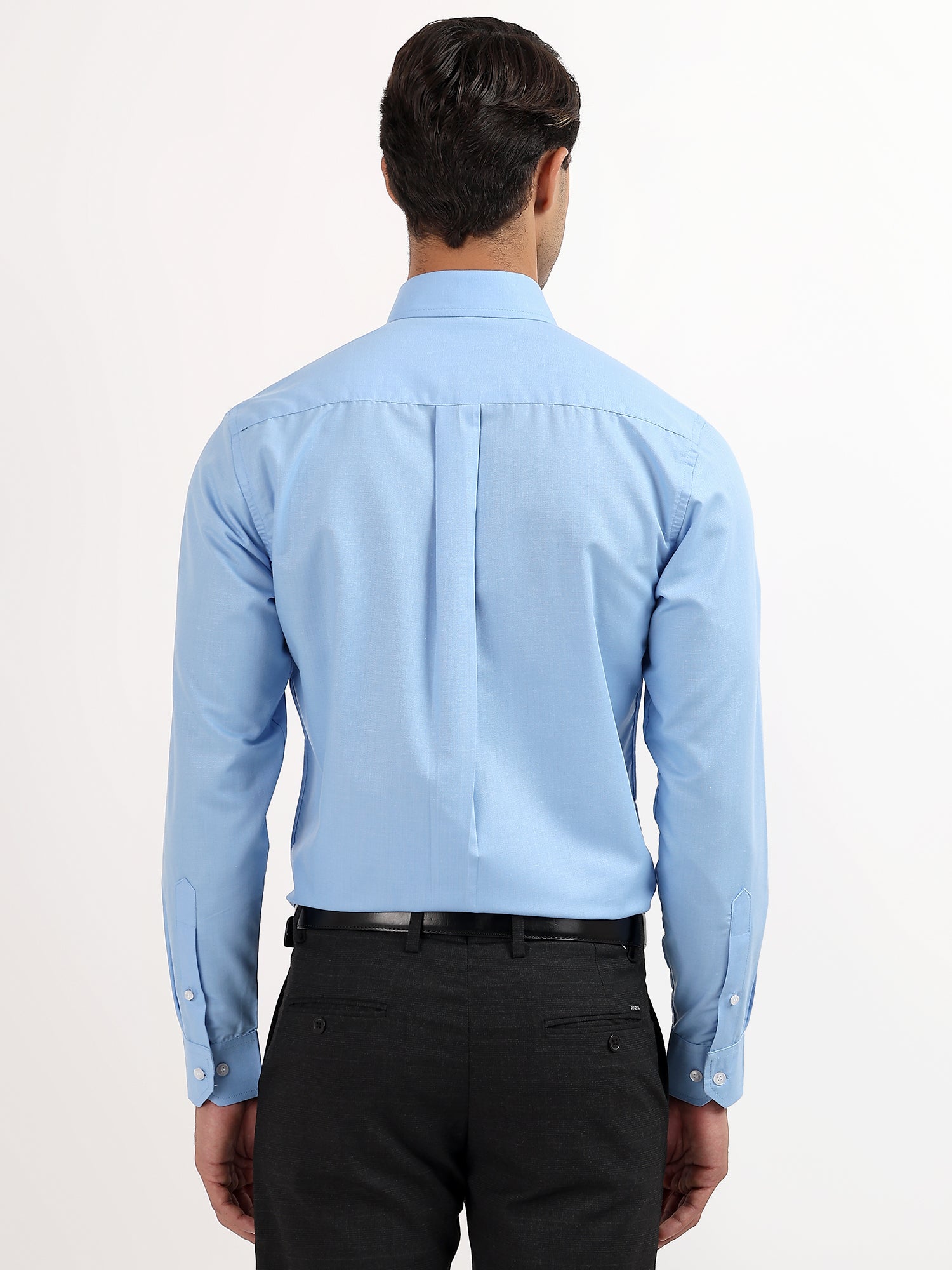 Custom Fit Blue Oxford Shirt