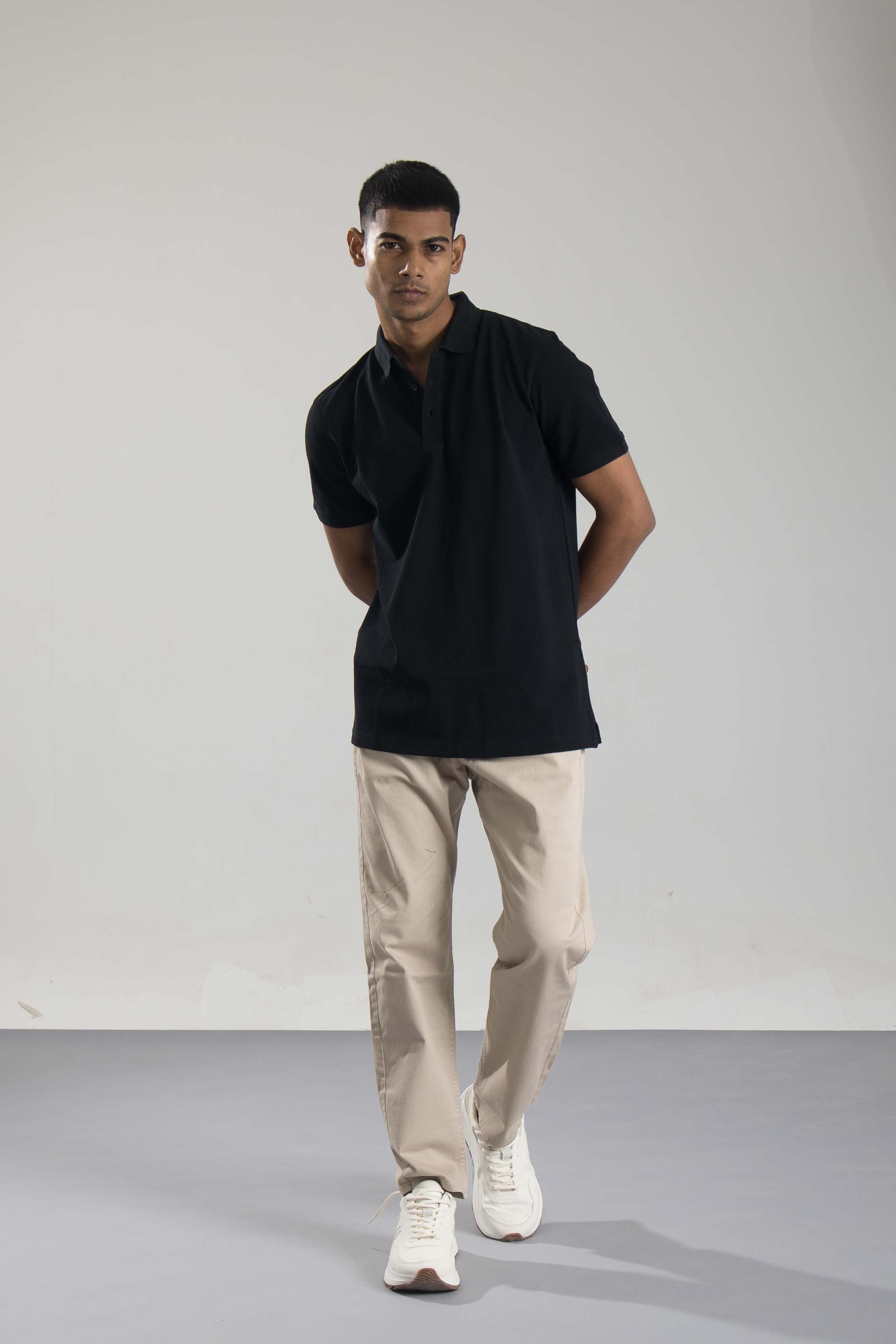 Plain Black Polo