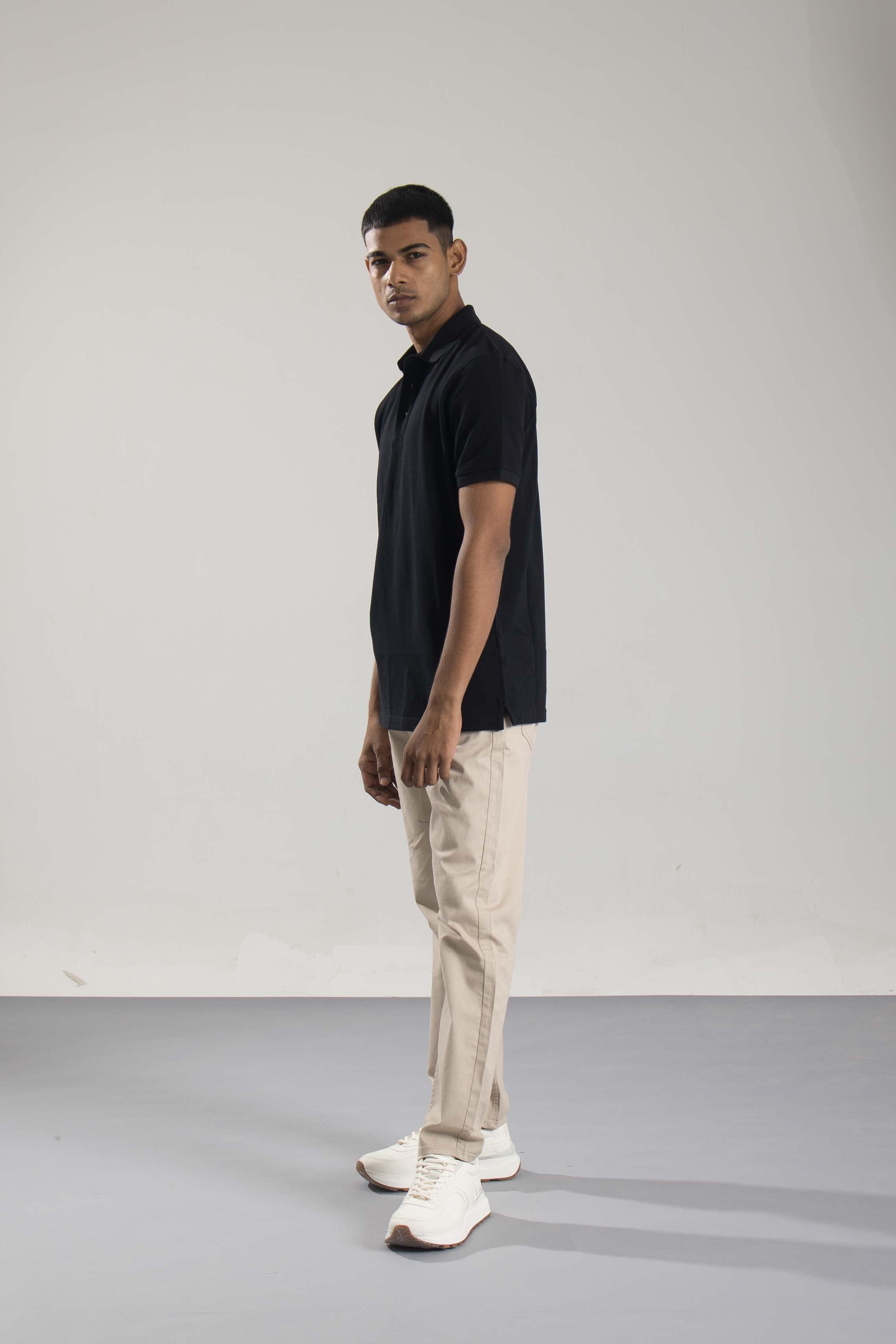 Plain Black Polo