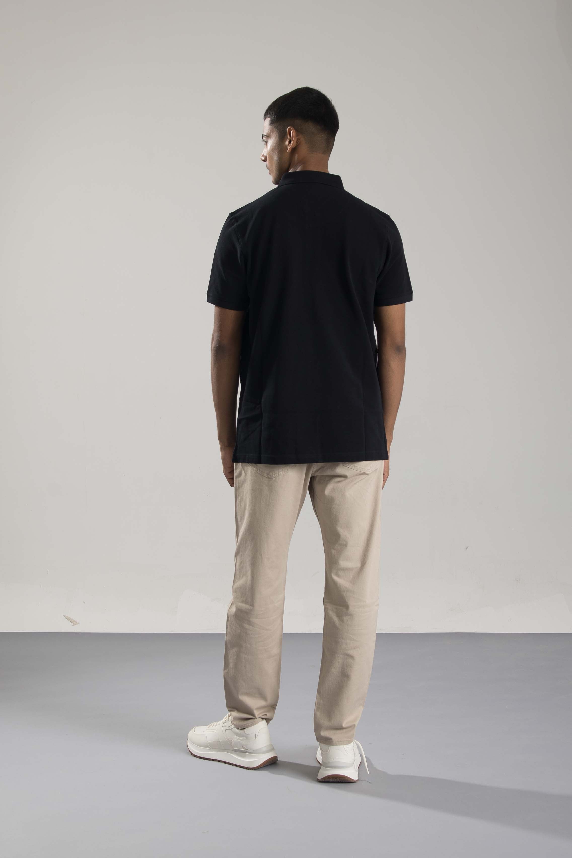 Plain Black Polo