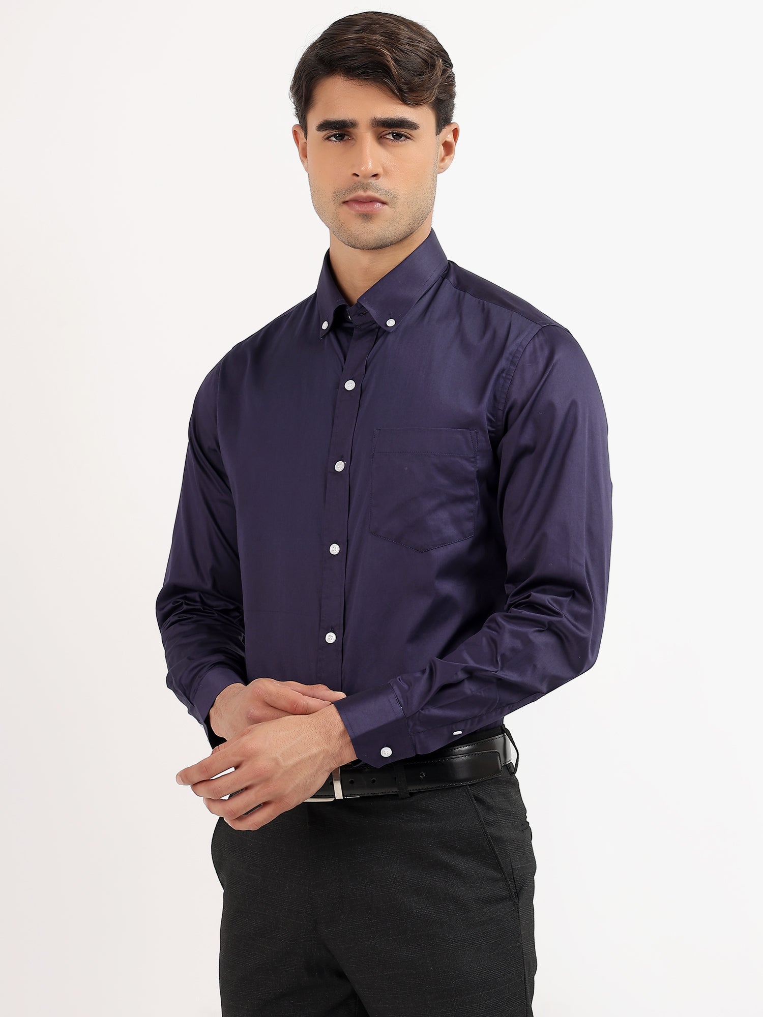 Dark Blue Oxford Shirt