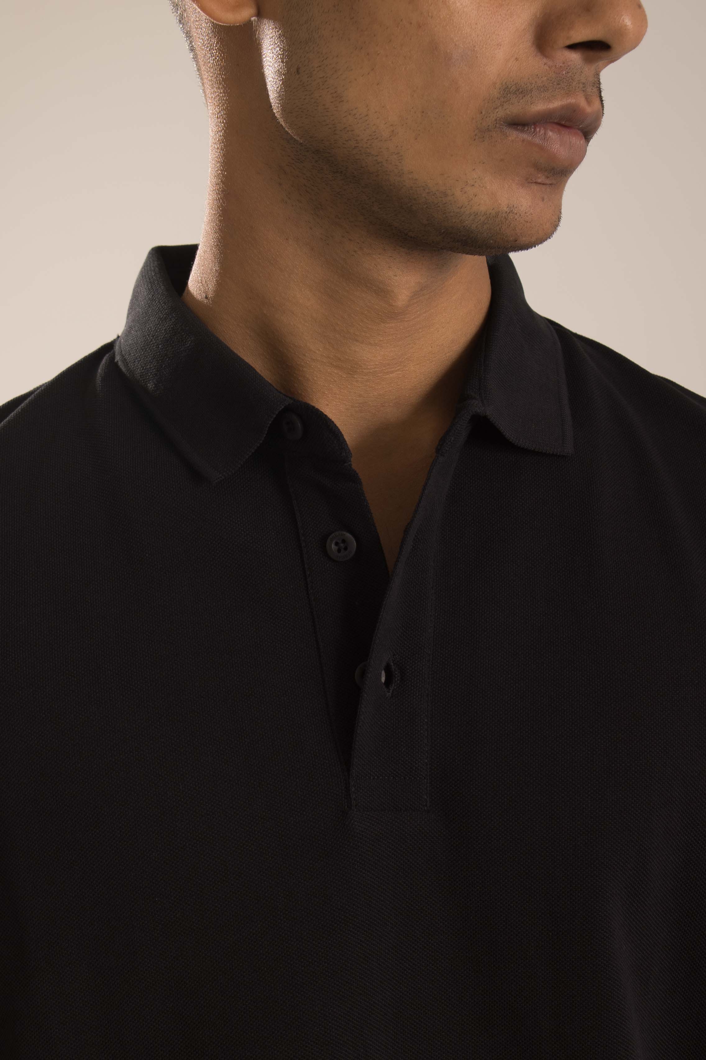 Plain Black Polo