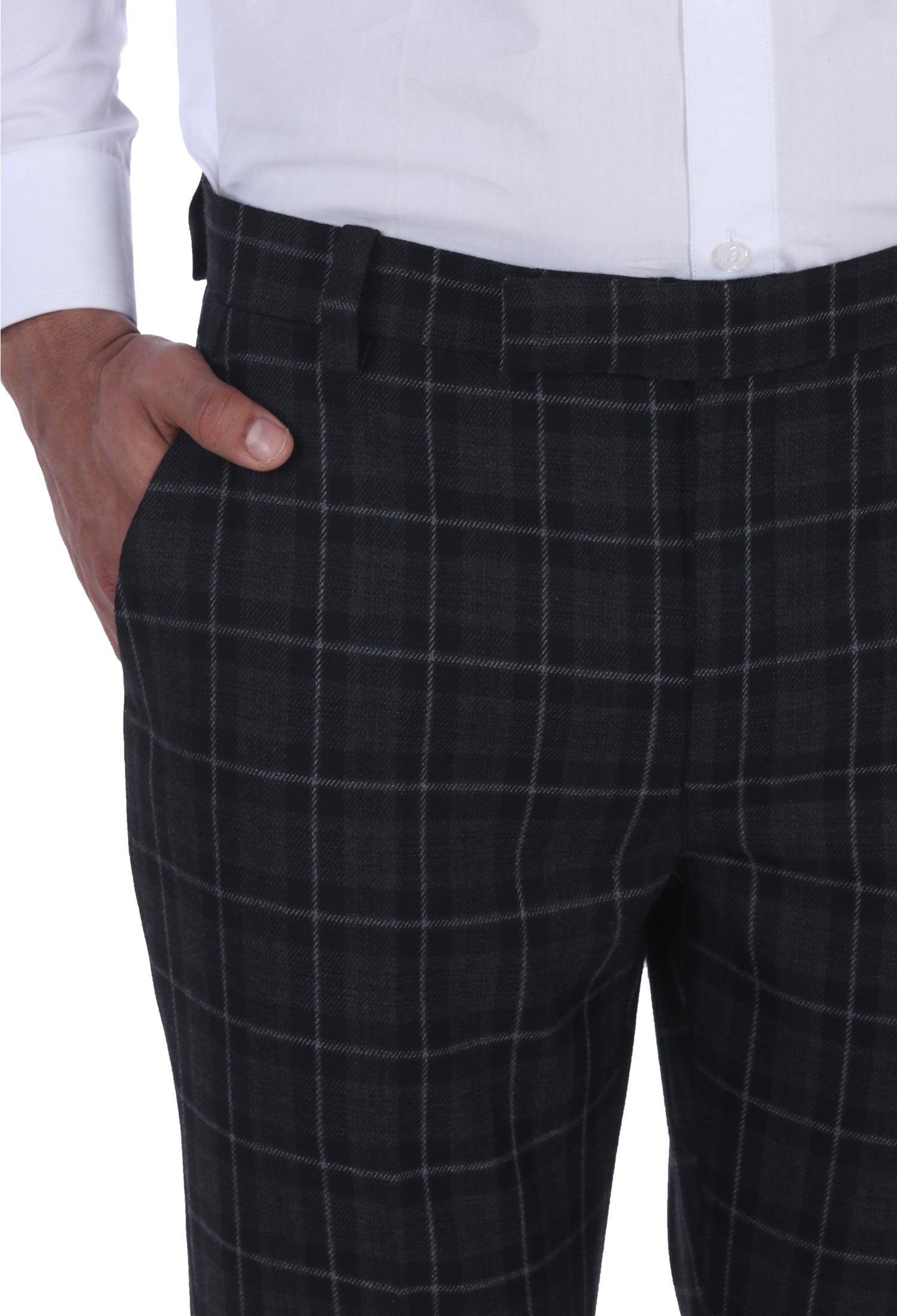 Woolen Checks Trousers