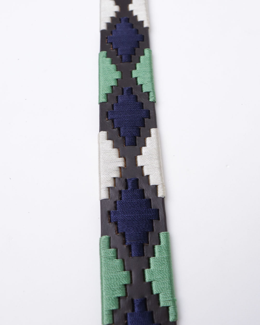 Polo Belt with Blue Black White Detaling