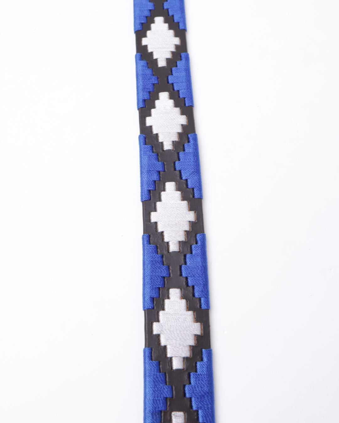 Blue with White&Black Detailing Polo Belt