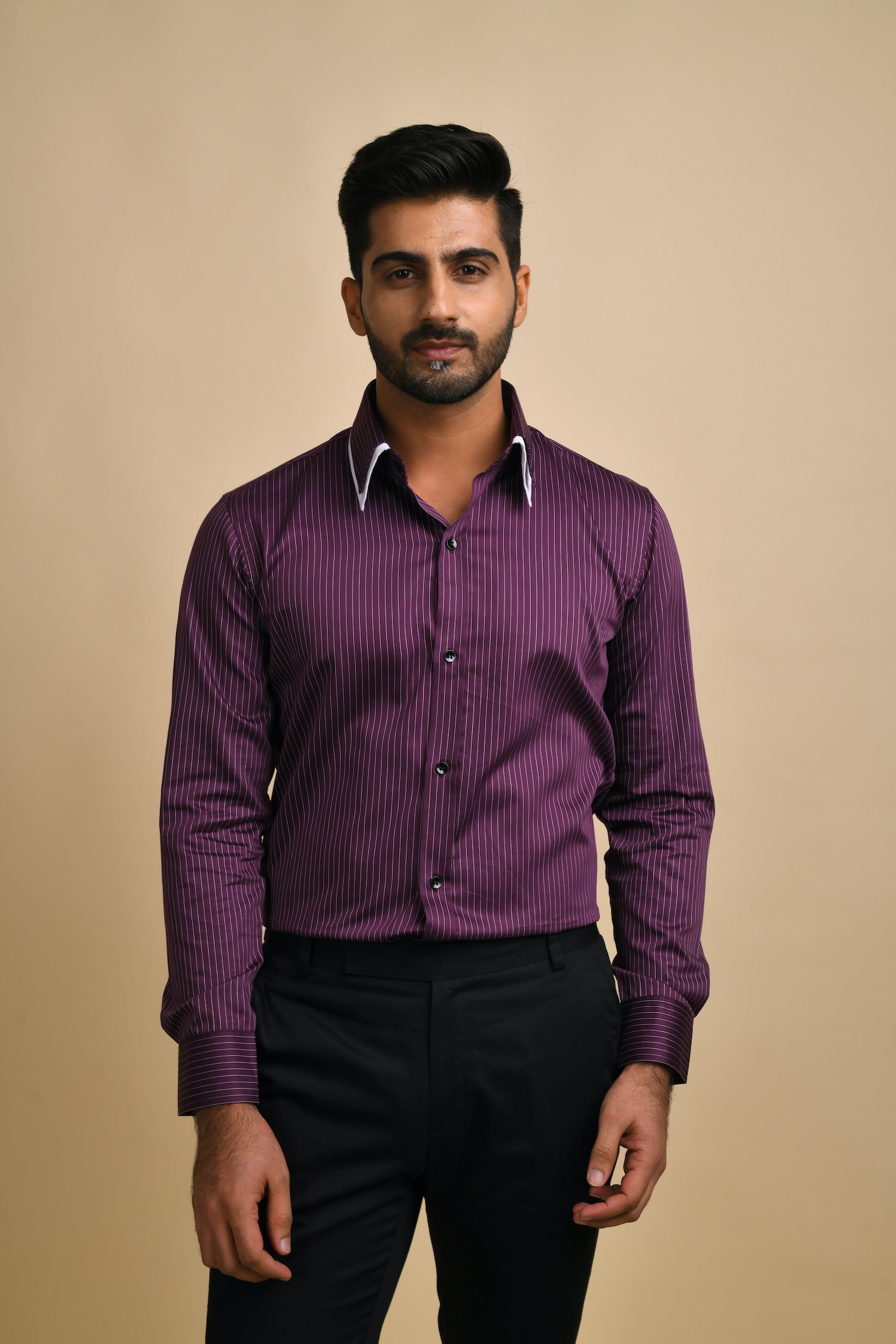 Black Striped Shirt