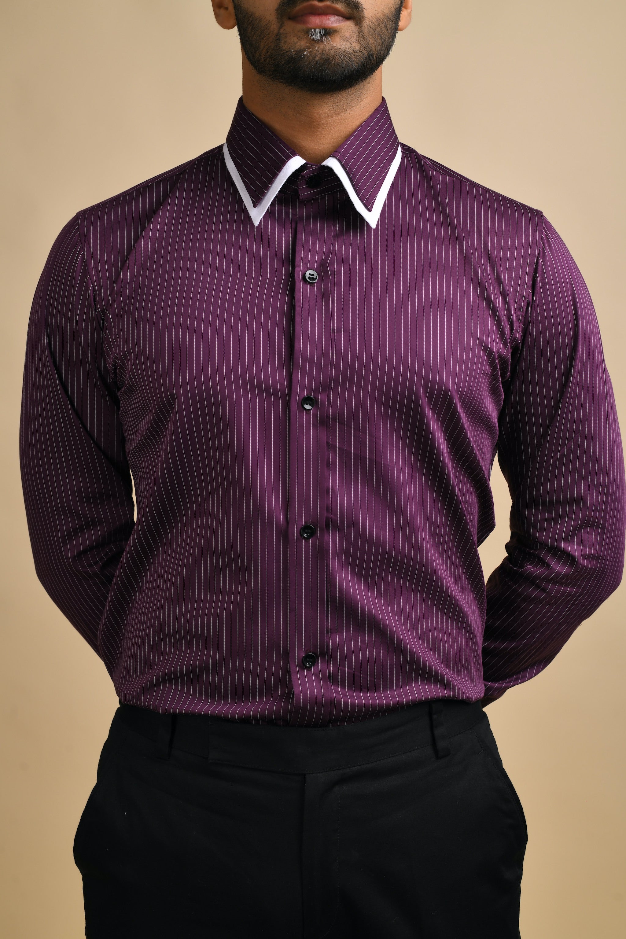 Black Striped Shirt