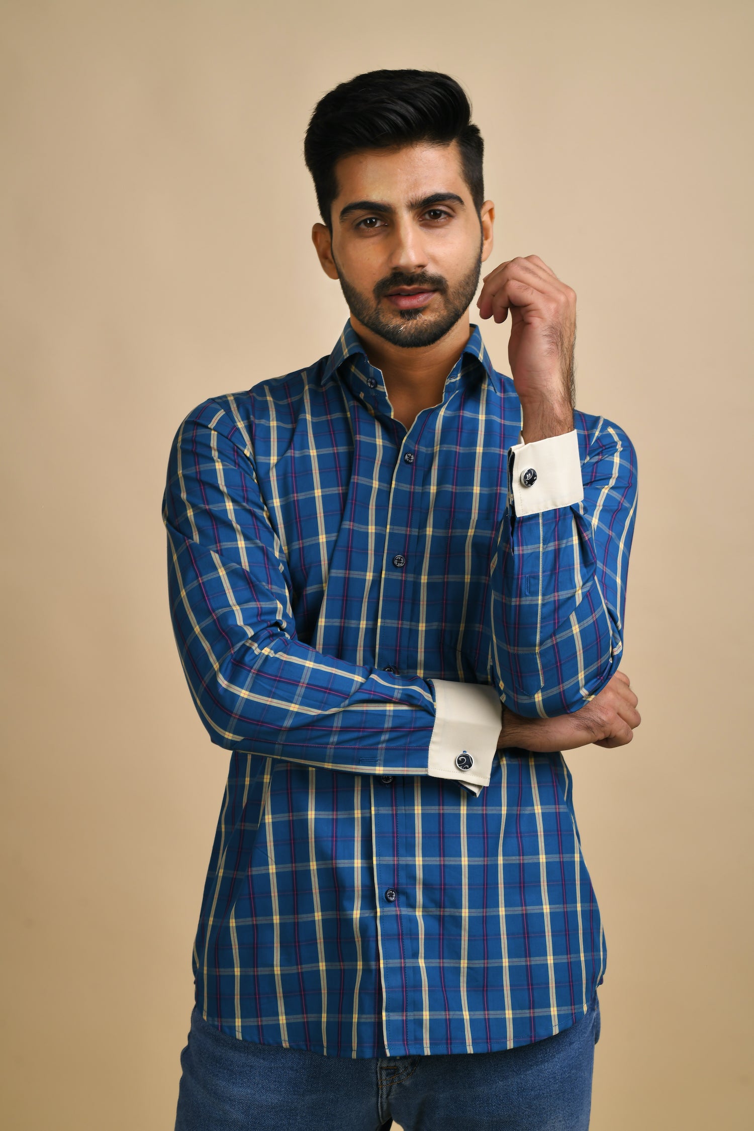 Blue Checkered Shirt