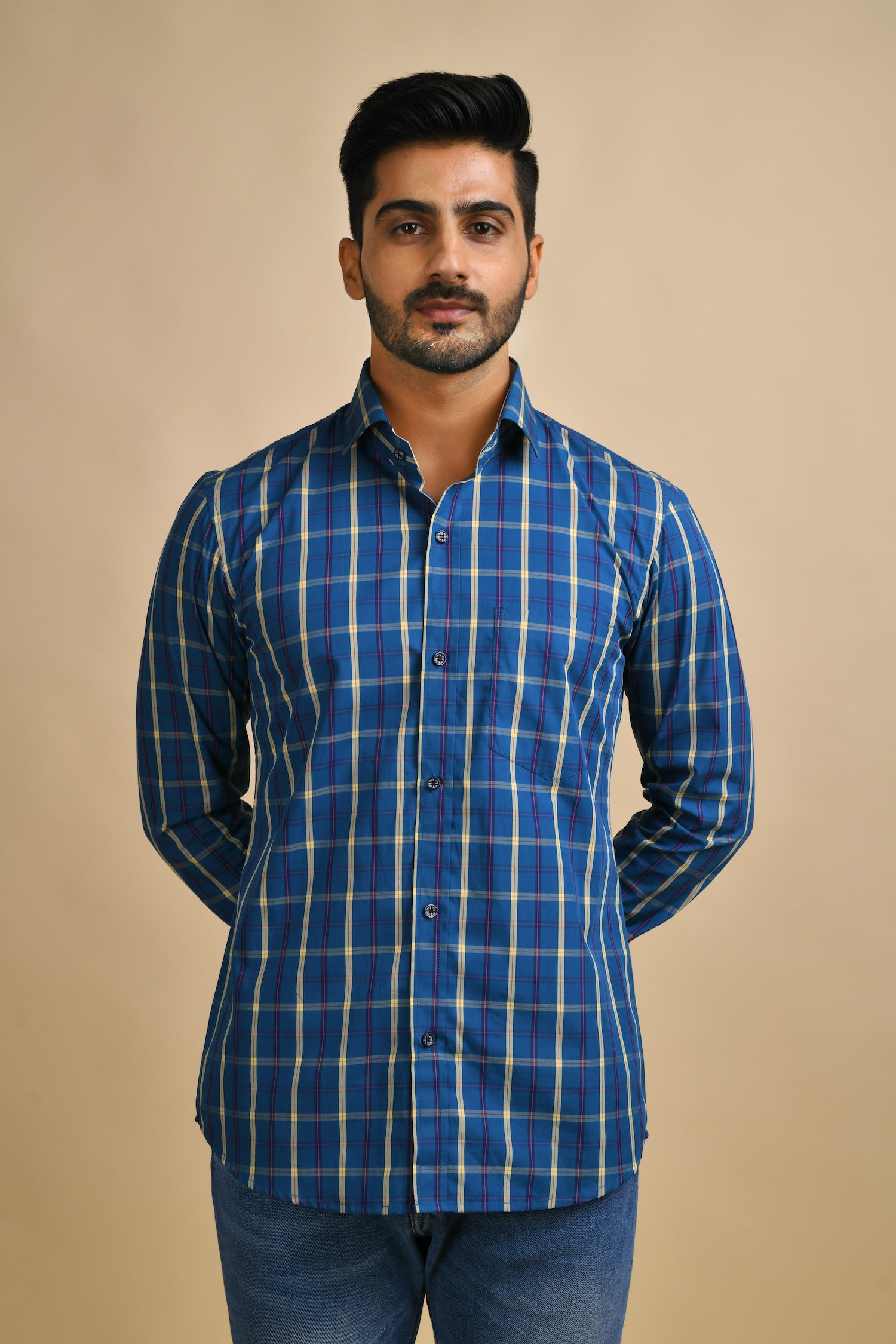Blue Checkered Shirt