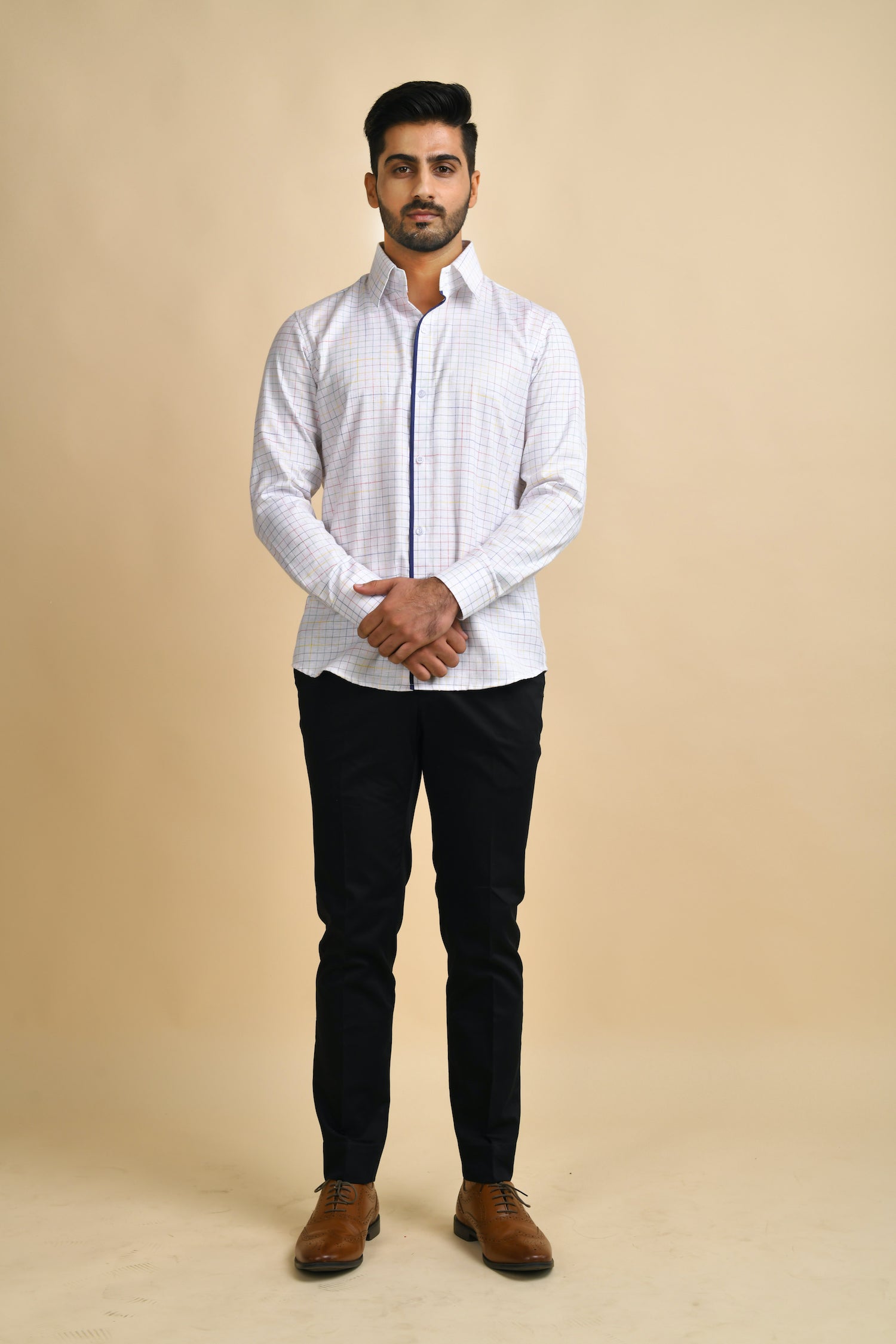White Checkered Shirt