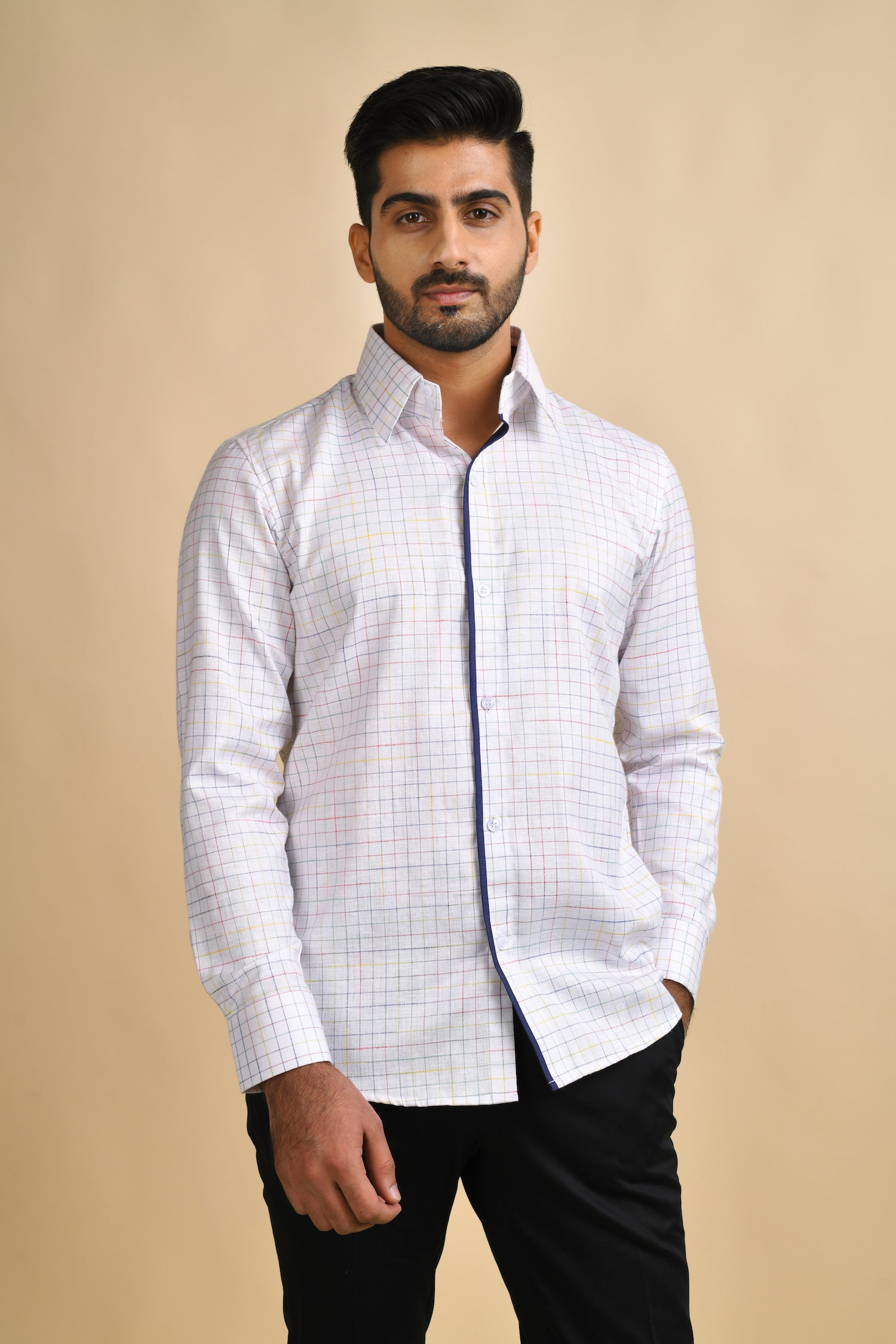 White Checkered Shirt