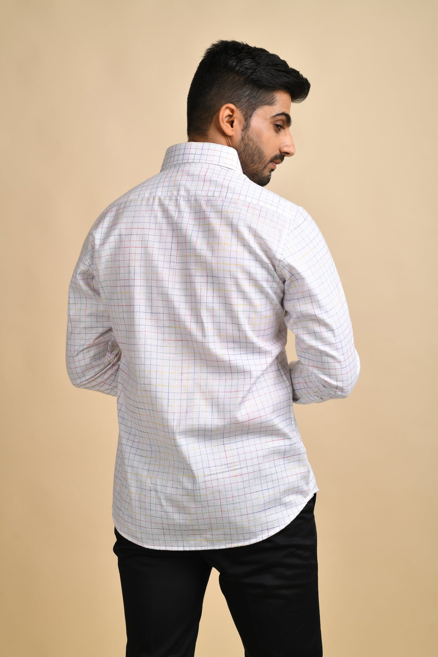 White Checkered Shirt