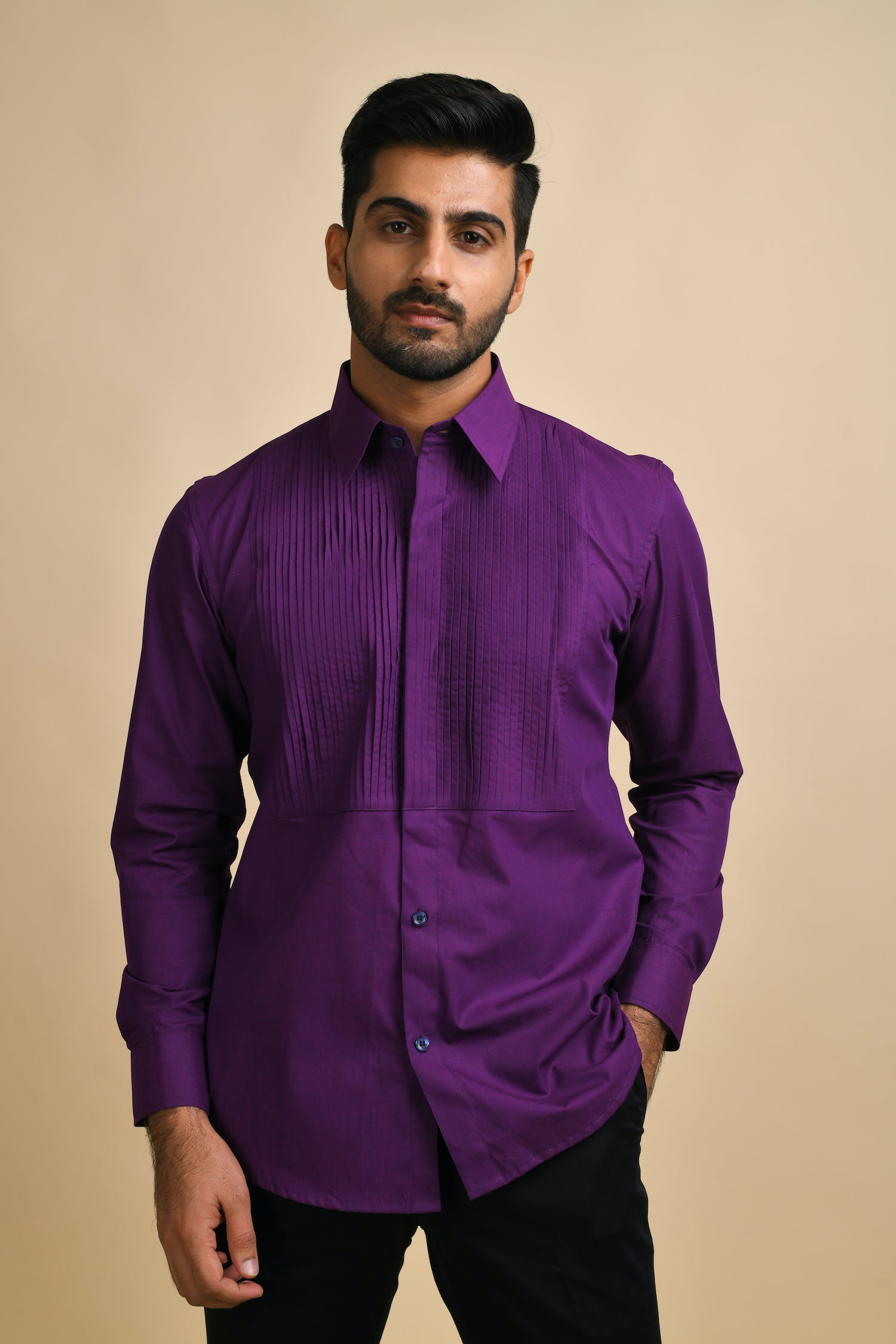 The Purple Tuxedo Shirt