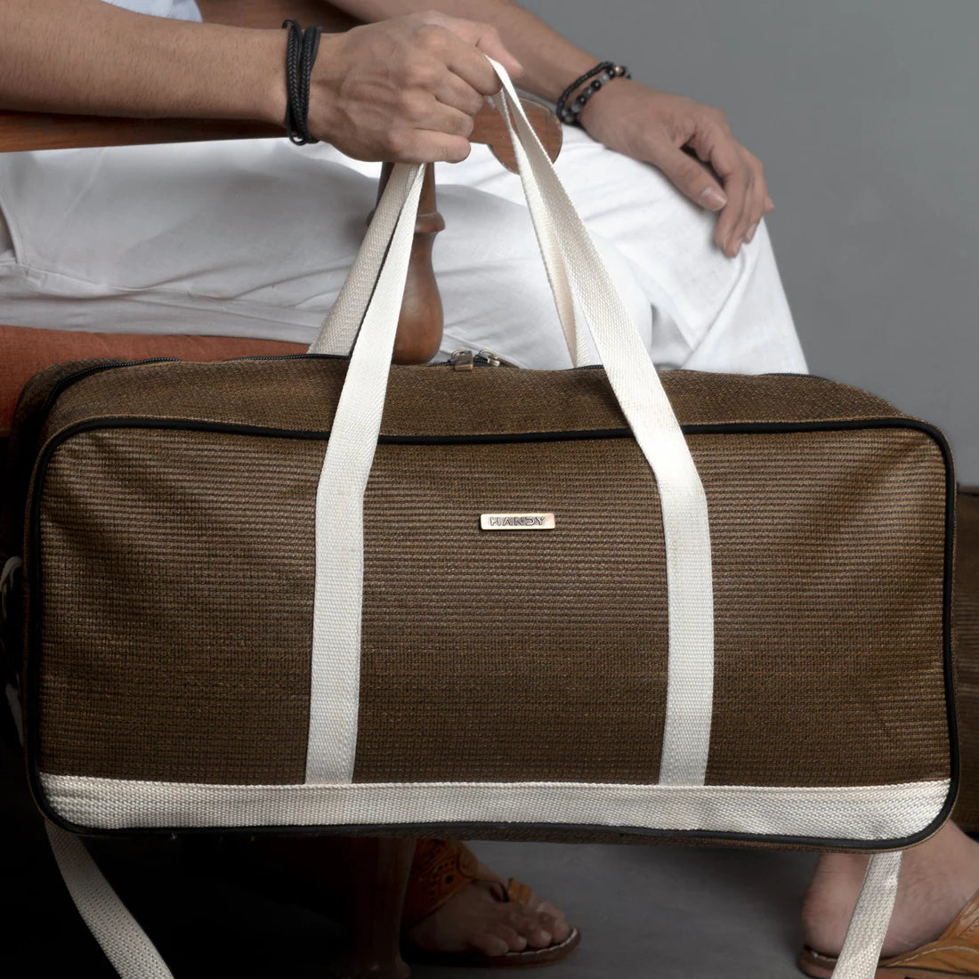 Structured Duffle Bag (Ye+br)